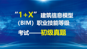“1+X”建筑信息模型（BIM）职业技能等级考试——初级真题